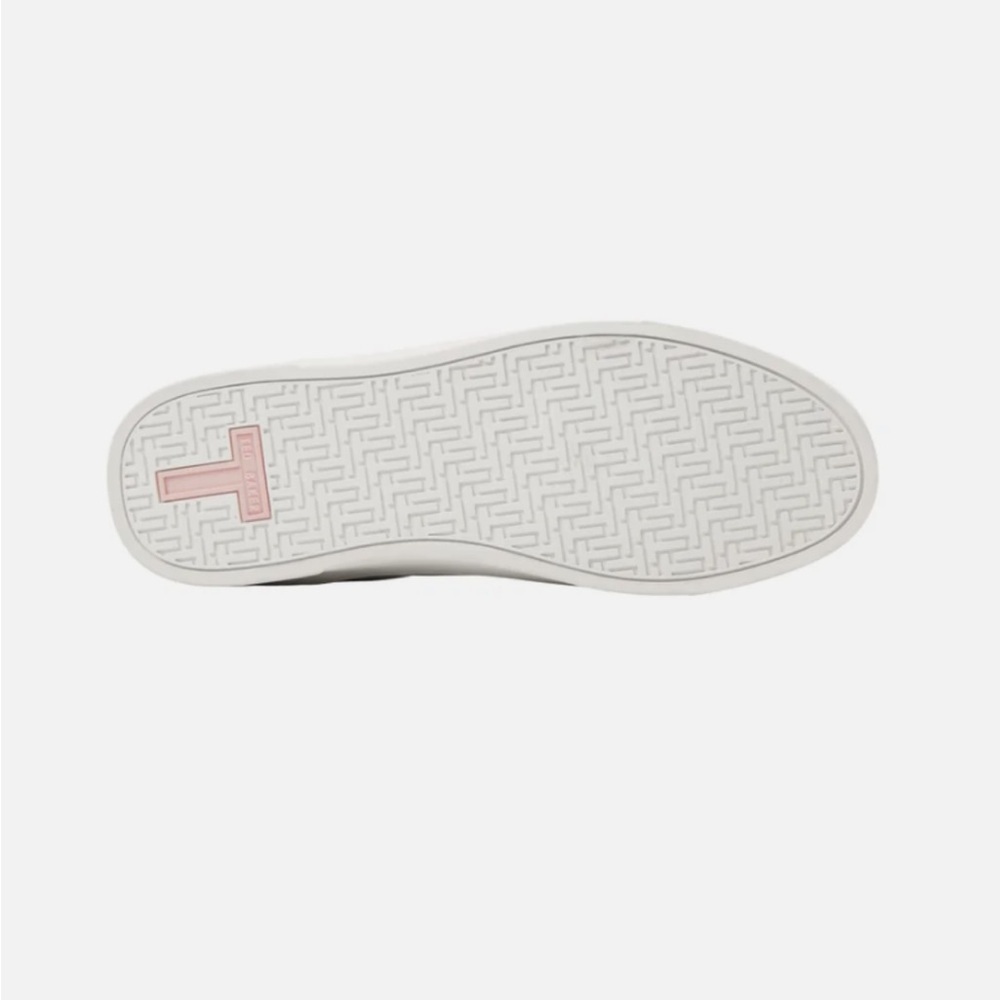 Ted Baker “Bailey Icon” Women's Leather Sneaker Shoes Size 8 White/Pink NEW - Picture 6 of 11